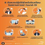 8 ข้อควรปฏิบัติสำหรับโรงเรียนในสถานการณ์ COVID-19