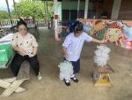 กิจกรรมการรับซื้อขยะ  ตามโครงการธนาคารขยะ ณ โรงเรียนวัดชุมนุ