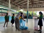การจัดกิจกรรมการรับซื้อขยะ  ตามโครงการธนาคารขยะ ณ โรงเรียนบ้