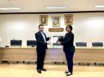 เข้ารับประกาศนียบัตรเชิดชูเกียรติ หน่วยงานที่มีผลการประเมินค